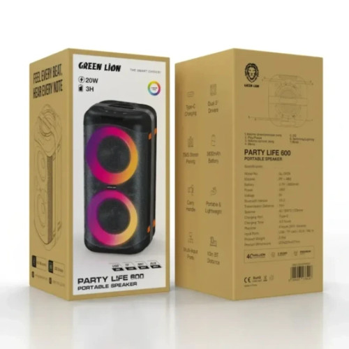 اسپیکر بلوتوثی گرین لاین مدل Party Life 600 با نور RGB