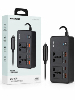 اینورتر و مبدل برق خودرو گرین لاین مدل GNGC200CIN - GC-200